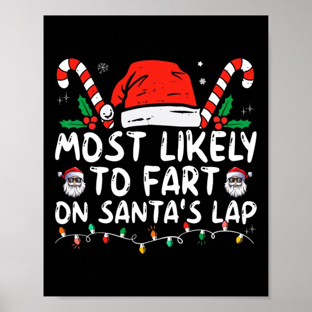 Affiche Très Probable De Commencer Sur Père Noël Lap Famil (Devant)
