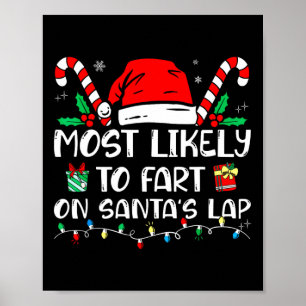 Affiche Très Probable De Débuter Sur Père Noël Lap Funny F
