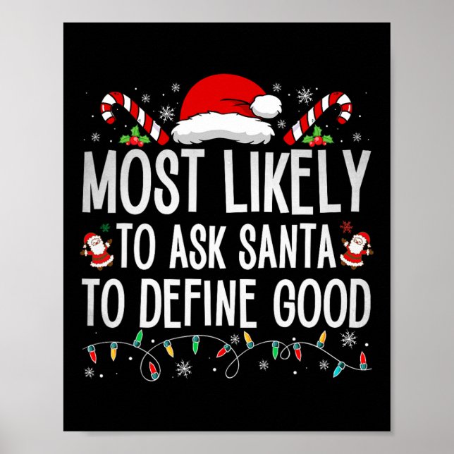Affiche Très Probable De Demander À Père Noël De Définir B (Devant)