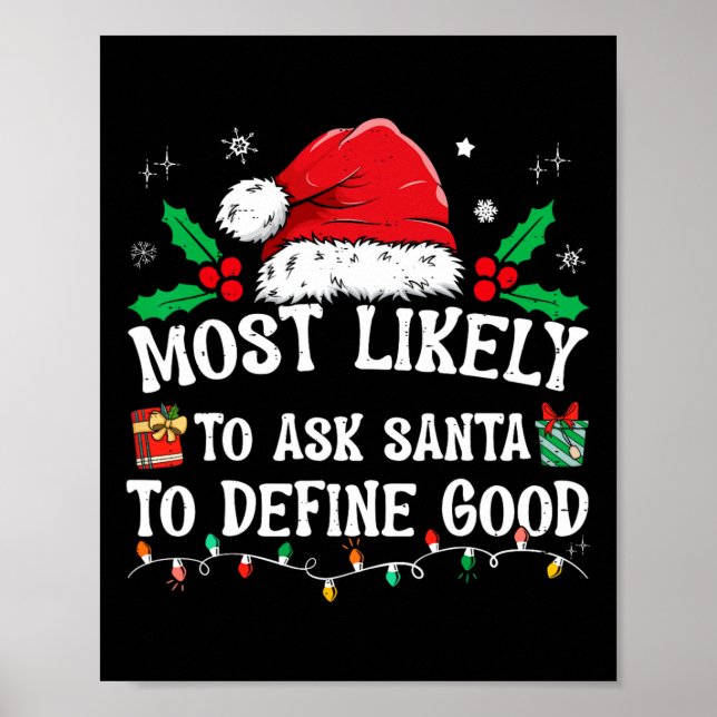 Affiche Très Probable De Demander À Père Noël De Définir L (Devant)