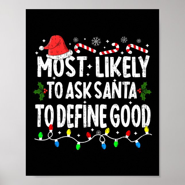 Affiche Très Probable De Demander À Père Noël De Définir L (Devant)