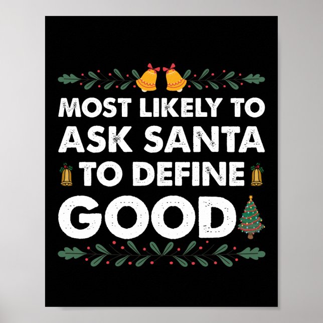 Affiche Très Probable De Demander À Père Noël De Définir L (Devant)