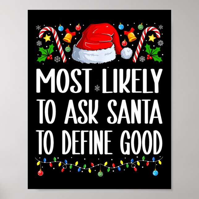 Affiche Très Probable De Demander À Père Noël De Définir L (Devant)
