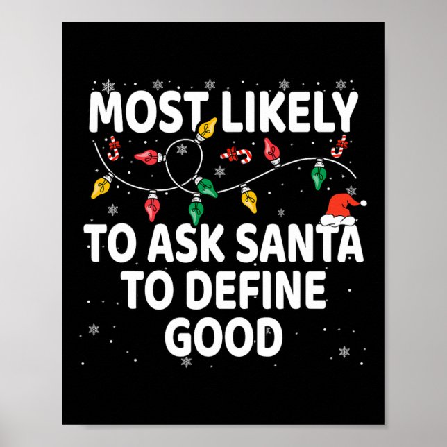 Affiche Très Probable De Demander À Père Noël De Définir U (Devant)