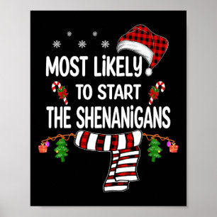 Affiche Très Probable De Démarrer La Famille Shenanigans A