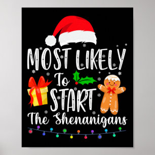 Affiche Très Probable De Démarrer La Famille Shenanigans A