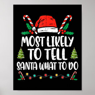 Affiche Très Probable De Dire À Père Noël Que Faire Famill