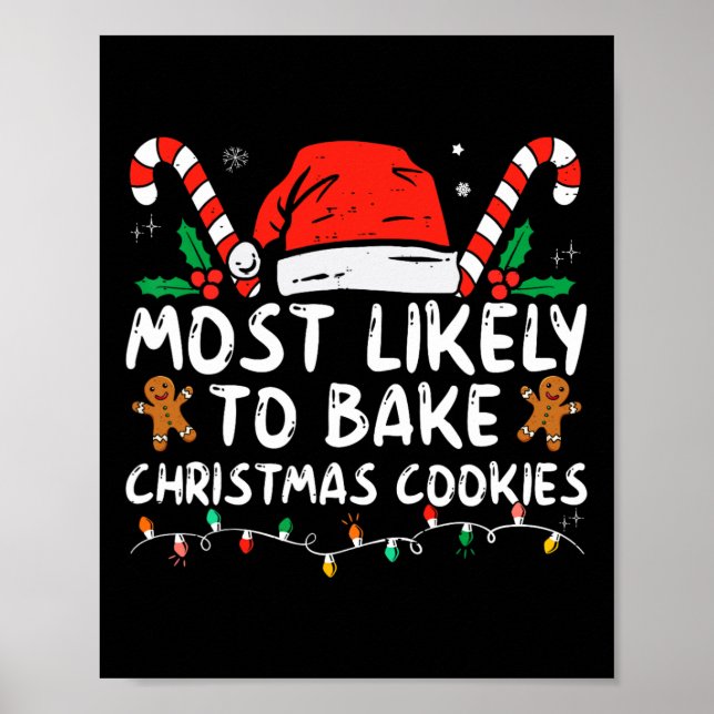 Affiche Très Probable De Faire Cuire Des Cookies De Noël F (Devant)
