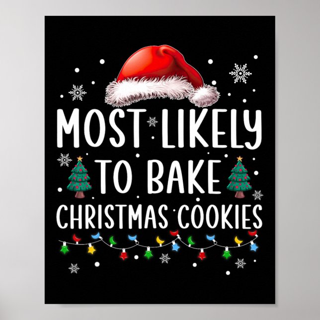 Affiche Très Probable De Faire Cuire Des Cookies De Noël F (Devant)