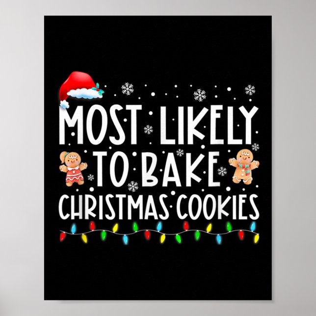 Affiche Très Probable De Faire Cuire Des Cookies De Noël F (Devant)