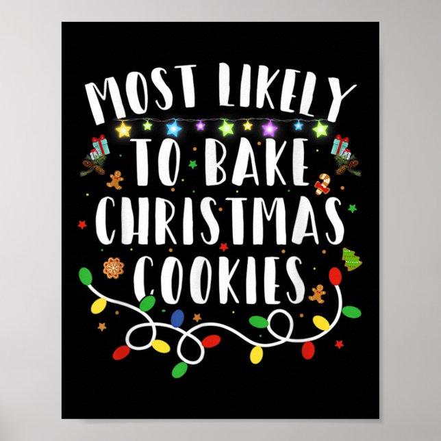 Affiche Très Probable De Faire Cuire Les Cookies De Noël F (Devant)