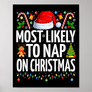 Affiche Très Probable De Faire La Sieste Sur Noël Famille