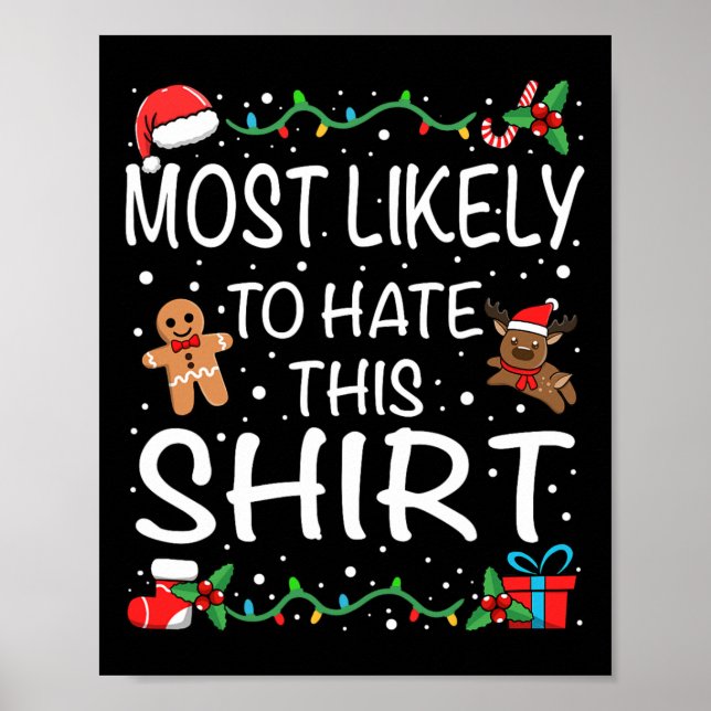 Affiche Très Probable De haïr Ce Noël Familial (Devant)