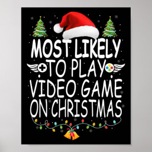 Affiche Très Probable De Jouer Jeu Vidéo Sur Les Garçons D