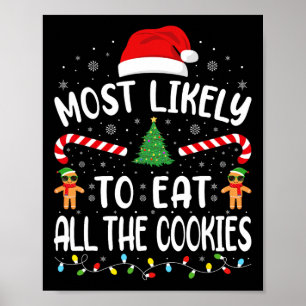 Affiche Très Probable De Manger Tous Les Cookies Famille P
