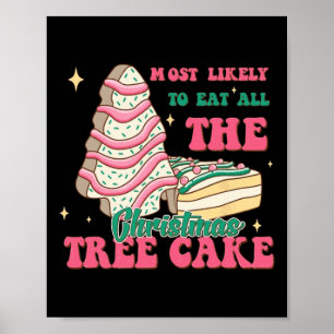Affiche Très Probable De Manger Tous Les Gâteaux De Noël C