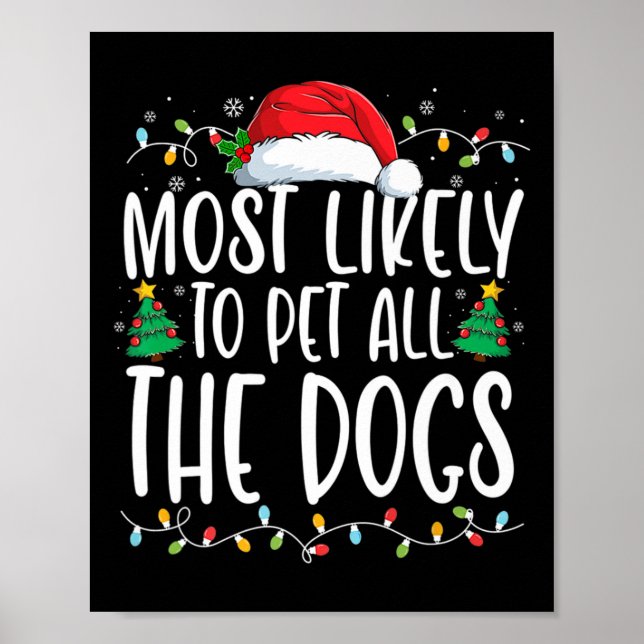 Affiche Très Probable De Pet Tous Les Chiens Amusants Chie (Devant)