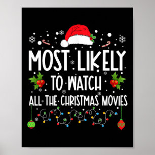 Affiche Très Probable De Regarder Tous Les Films De Noël