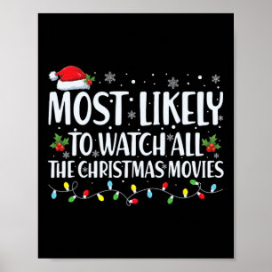 Affiche Très Probable De Regarder Tous Les Films De Noël C