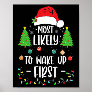 Affiche Très Probable De Se Réveiller Premier Noël Noël Ma