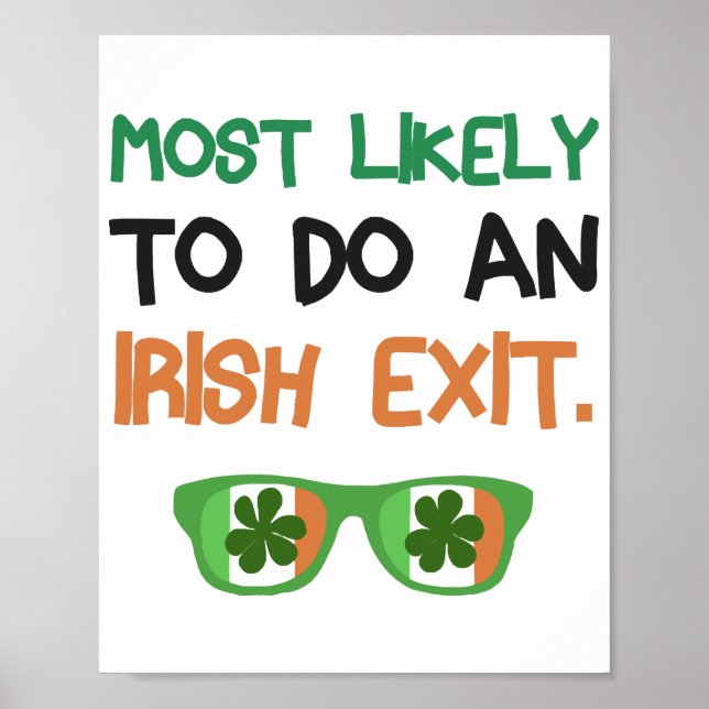Affiche Très Probable De Sortir Irlandais (Devant)