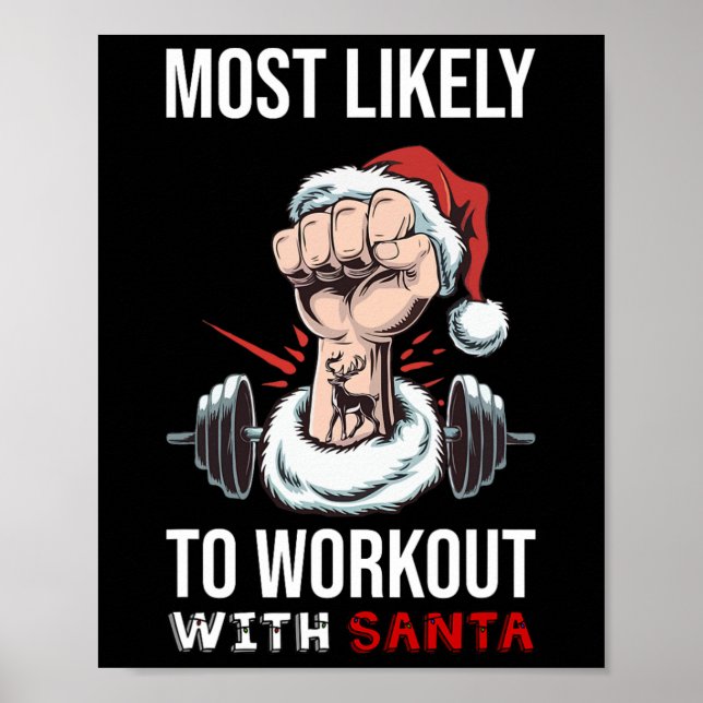 Affiche Très Probable De Travailler Avec Père Noël Bodybui (Devant)