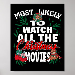 Affiche Très Probable De Voir Tous Les Films De Noël Fami