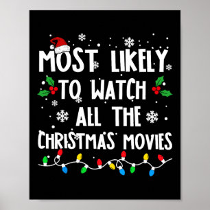 Affiche Très Probable De Voir Tous Les Films De Noël Fami