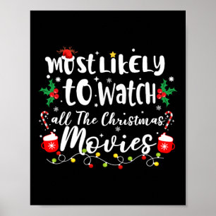 Affiche Très Probable De Voir Tous Les Films De Noël Fami
