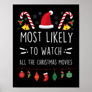 Affiche Très Probable De Voir Tous Les Films De Noël Fami