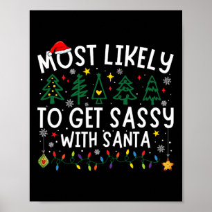 Affiche Très Probable D'Obtenir Sy Avec Père Noël Correspo