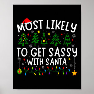 Affiche Très Probable D'Obtenir Sy Avec Père Noël Correspo