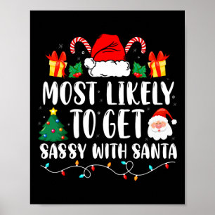 Affiche Très Probable D'Obtenir Sy Avec Père Noël Fun Fami