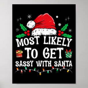 Affiche Très Probable D'Obtenir Sy Avec Père Noël Fun Fami