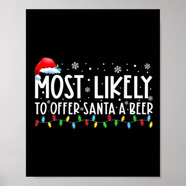 Affiche Très Probable D'Offrir À Père Noël Un Plaisir De B (Devant)