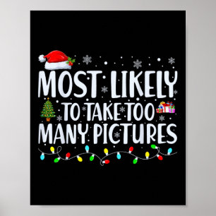 Affiche Très Probablement De Prendre Trop De Photos Fun Ch