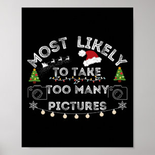 Affiche très probablement prendre trop de photos noël