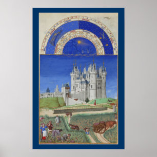 Affiche Très Riches Heures - Septembre