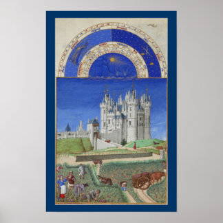 Affiche Très Riches Heures - Septembre