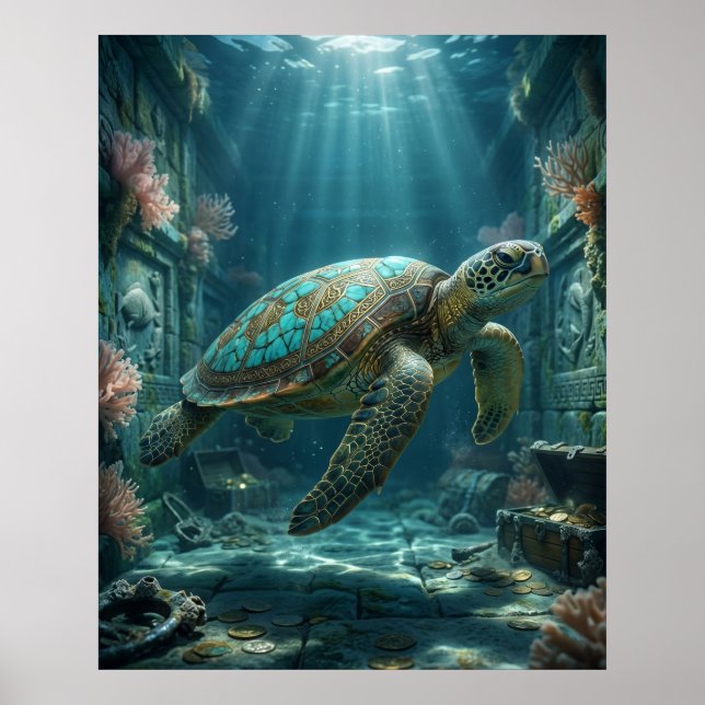 Affiche Trésor de la Tortue d'Or (Devant)
