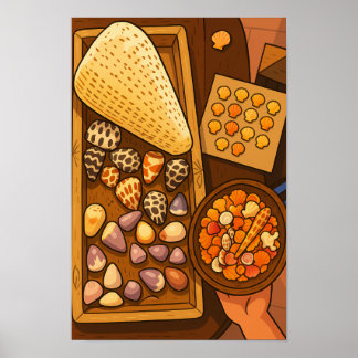 Affiche Trésors sur la table