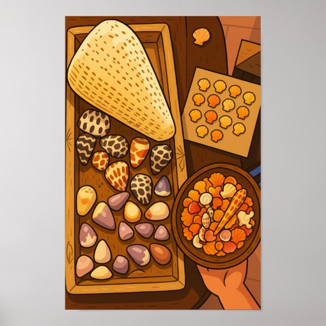 Affiche Trésors sur la table (Devant)