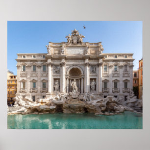 Affiche Trevi Fountain at early morning - Rome, Italy