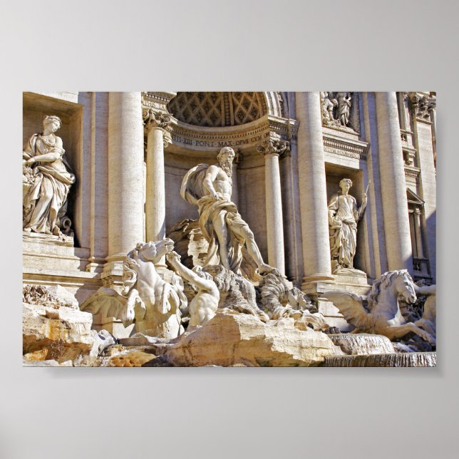 Affiche trevi fountain metal ornament (Devant)