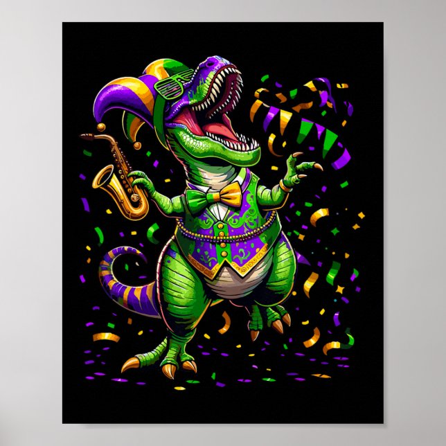 Affiche Trex Dinosaur Parade tenue Shenanigans Costume Ma (Devant)