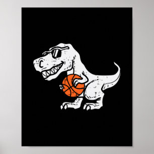 Affiche Trex Dinosaure Croquis Mignon Sport Tout-Petit Jou
