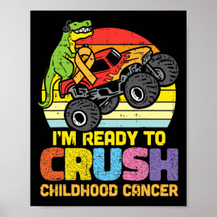 Affiche Trex Monster Truck Crush Children Cancer Awards