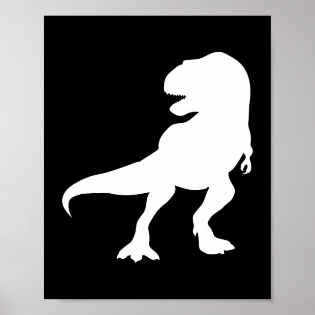 Affiche TRex Trex Tyrannosaurus Jurassic Dino Funny Cool G (Devant)
