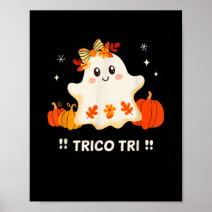 Affiche Tri Cute Halloween Éffrayant Mexicain Fantôme Span