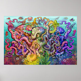 Affiche Triade octopi